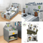 Set Medieval Castle 3-piese - pat lenjerie noptiera